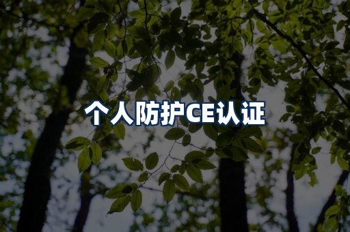 个人防护CE认证